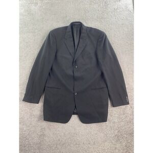Hugo Boss Suit Jacket 46 L Black Wool Einstein Sigma USA Luxury Designer Sport